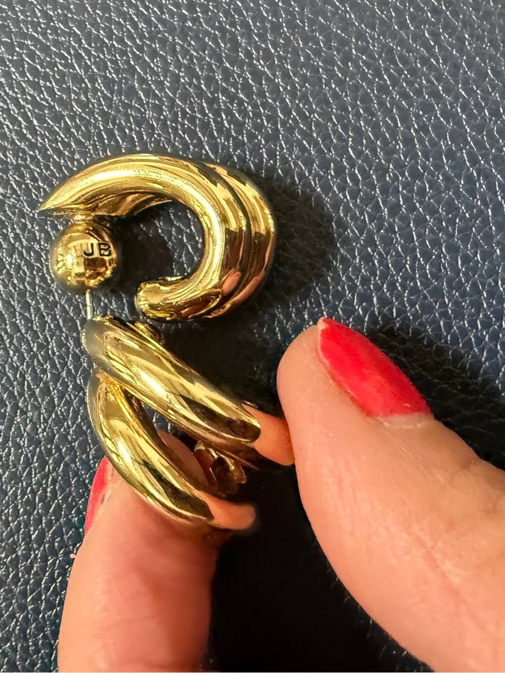 Jenny Bird Florence Gold Double Hoop Earrings - Women Jewelry - Picture 6 of 7